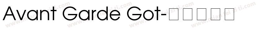 Avant Garde Got字体转换